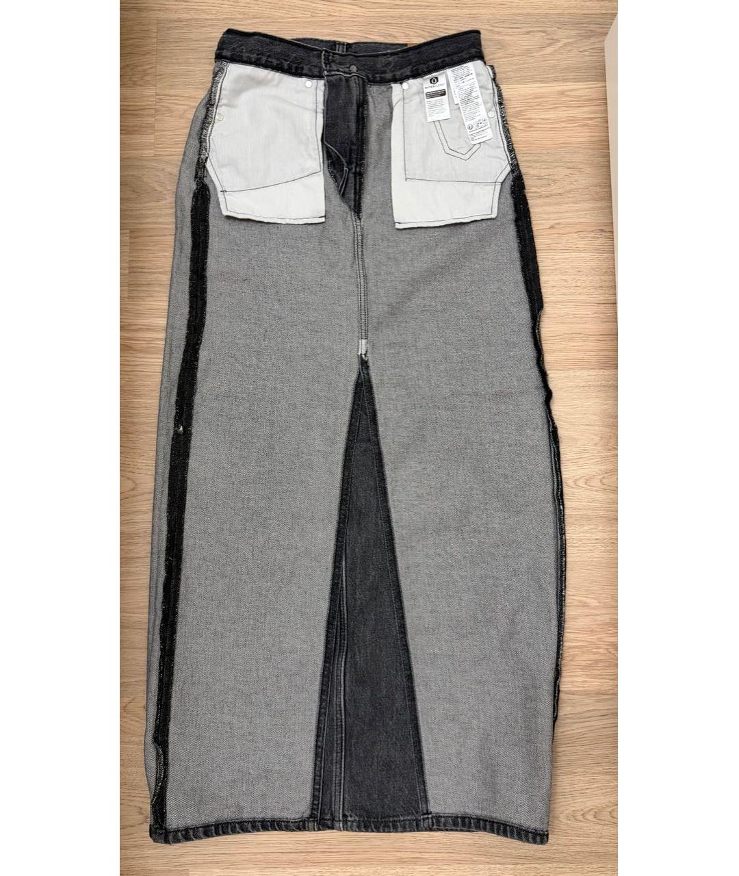 LEVI'S Серая деним юбка миди, фото 6