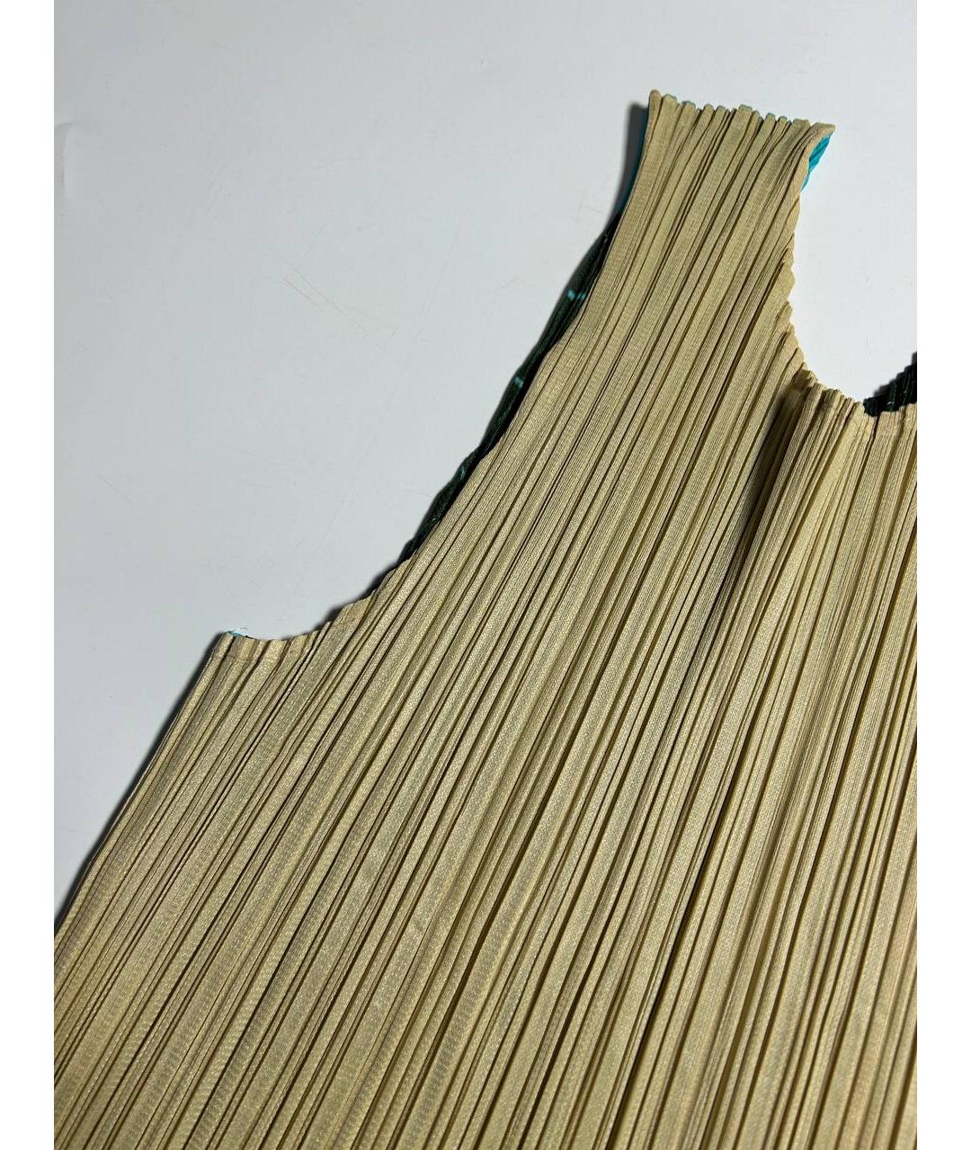ISSEY MIYAKE Бирюзовая полиэстеровая майка, фото 6