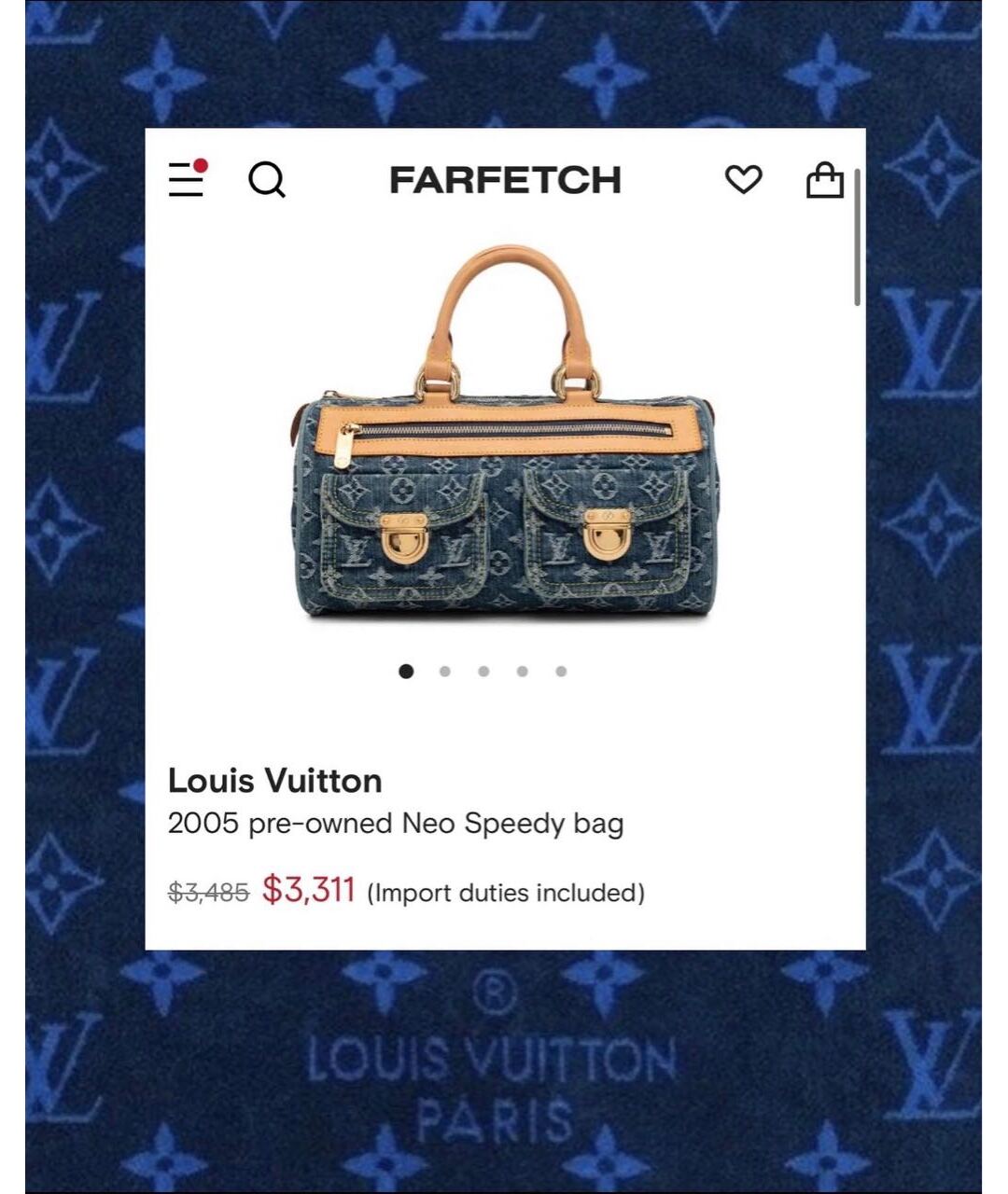 Louis Vuitton 2005 Pre-owned Neo Speedy Bag