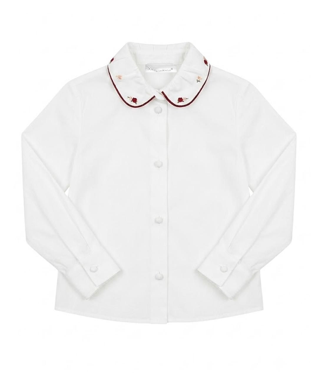 DOLCE&GABBANA Белая блузка для девочек, фото 1