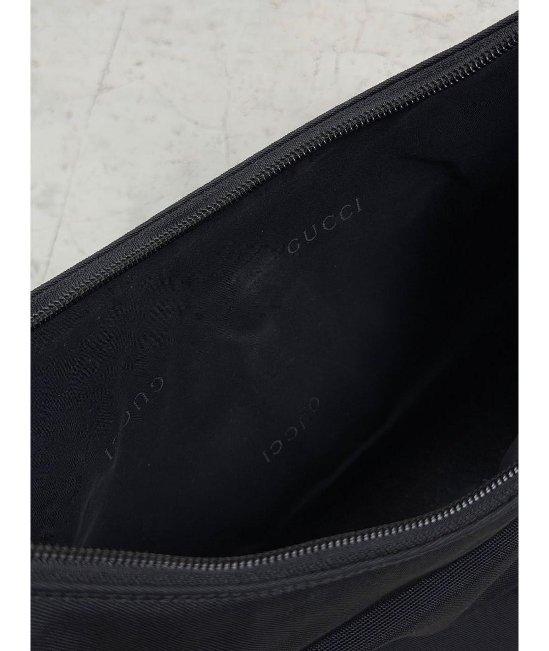 GUCCI Черная нейлоновая сумка с короткими ручками, фото 8