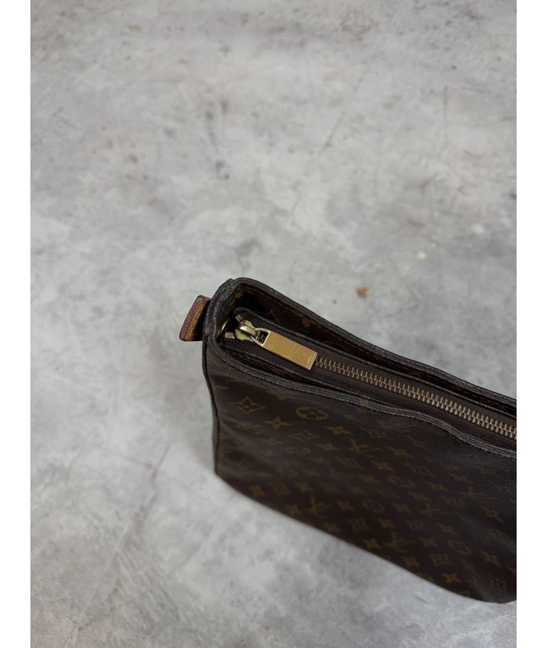 LOUIS VUITTON Коричневая канва сумка тоут, фото 5