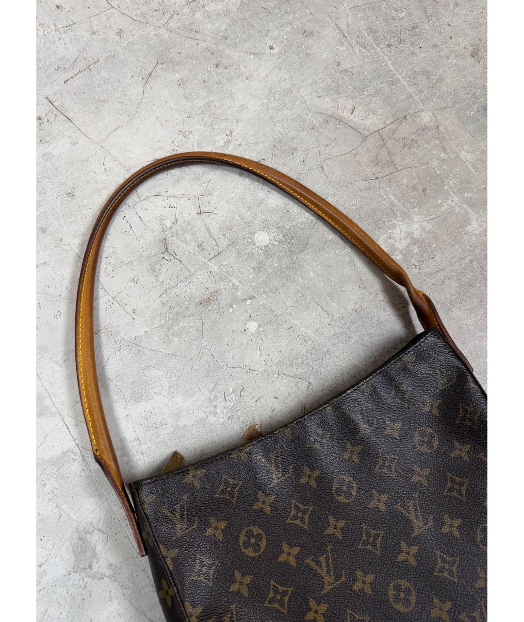 LOUIS VUITTON Коричневая канва сумка тоут, фото 3