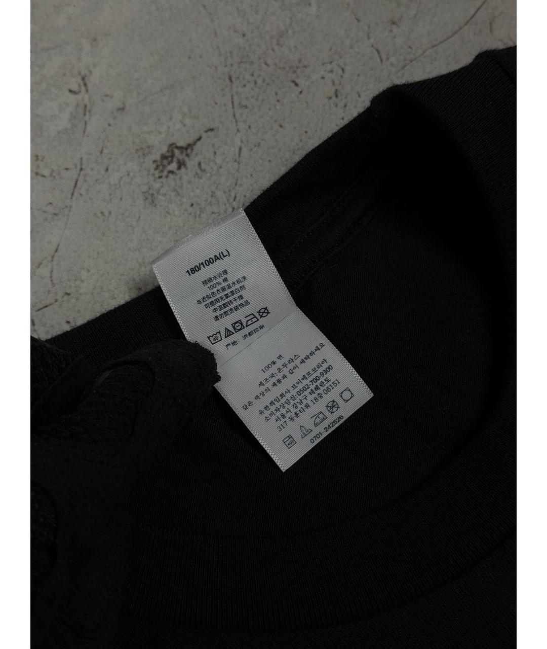 SUPREME Черная хлопковая футболка, фото 7