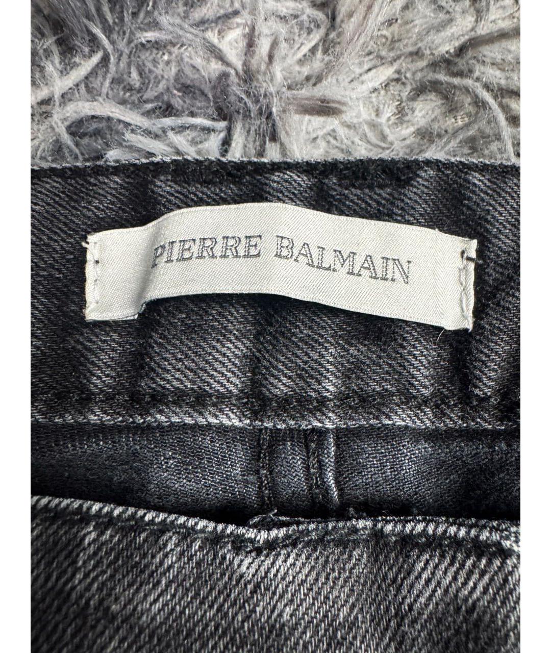 PIERRE BALMAIN Черные хлопковые джинсы скинни, фото 7