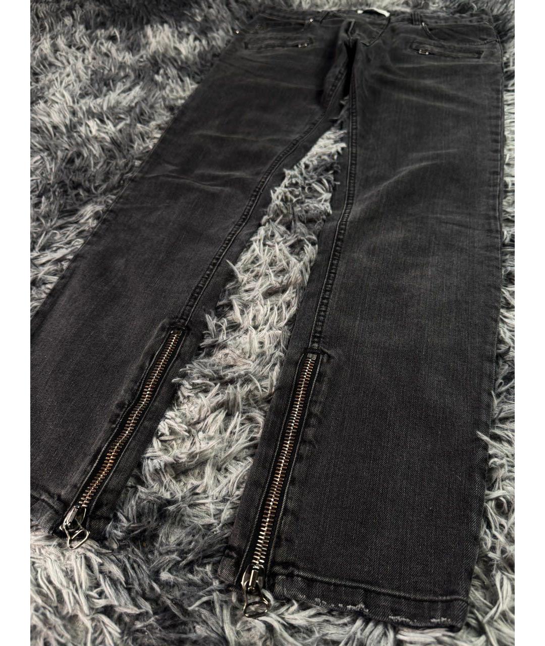 PIERRE BALMAIN Черные хлопковые джинсы скинни, фото 6