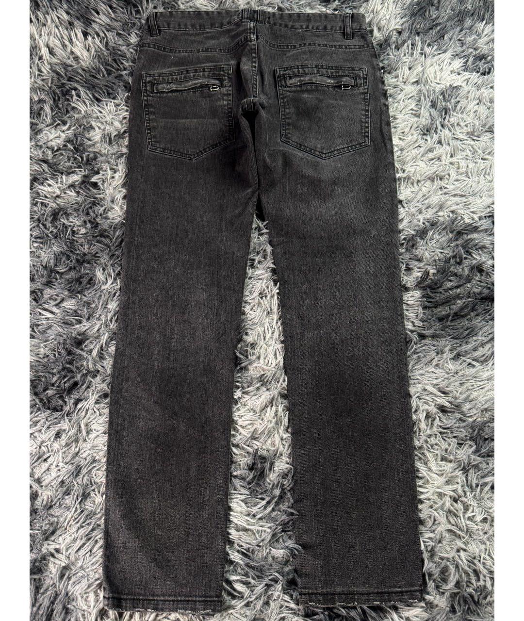 PIERRE BALMAIN Черные хлопковые джинсы скинни, фото 2