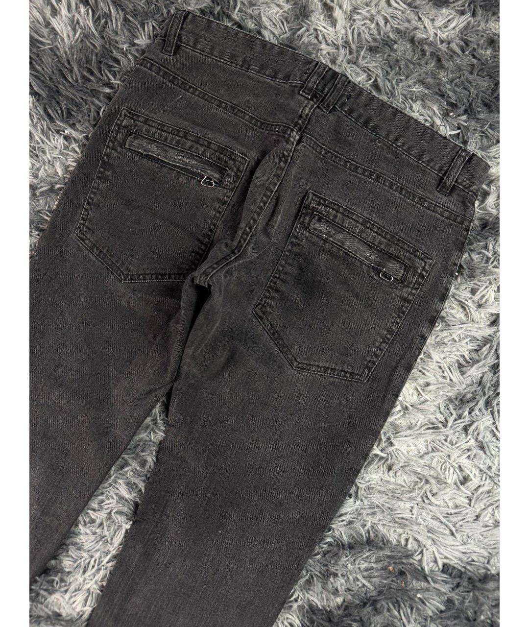 PIERRE BALMAIN Черные хлопковые джинсы скинни, фото 3