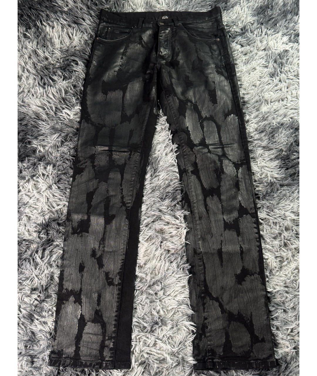 ALEXANDER MCQUEEN Черные хлопковые прямые джинсы, фото 5