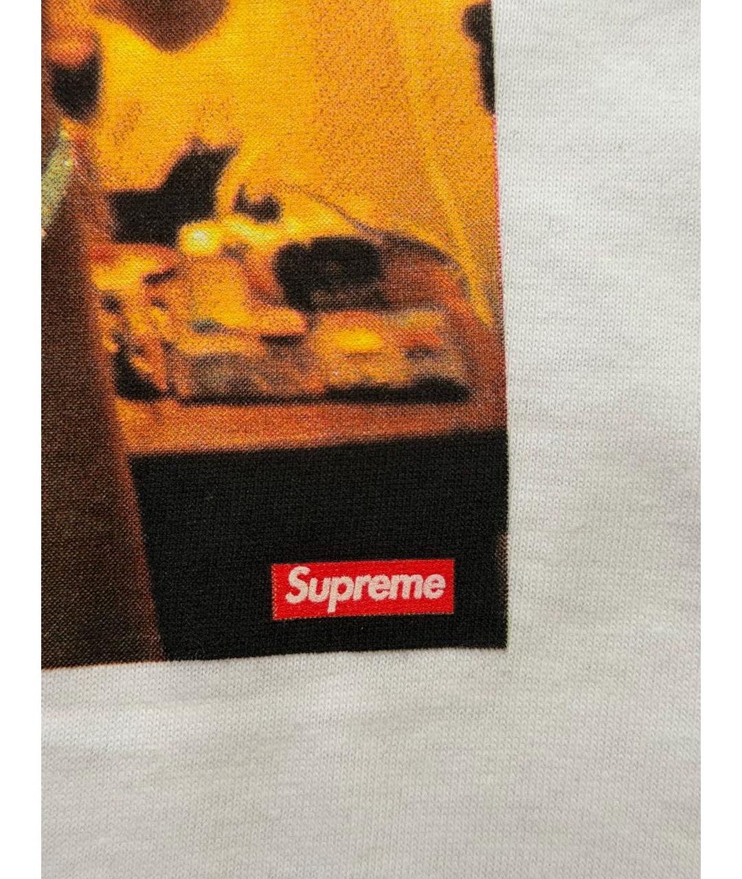 SUPREME Белая хлопковая футболка, фото 8