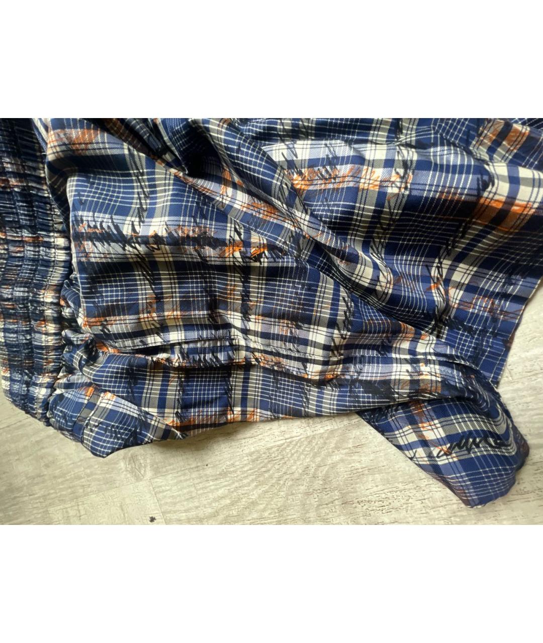 BURBERRY Синие шелковые шорты, фото 4