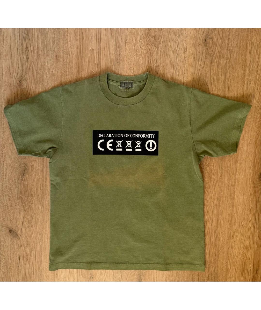 CAV EMPT Зеленая хлопковая футболка, фото 8