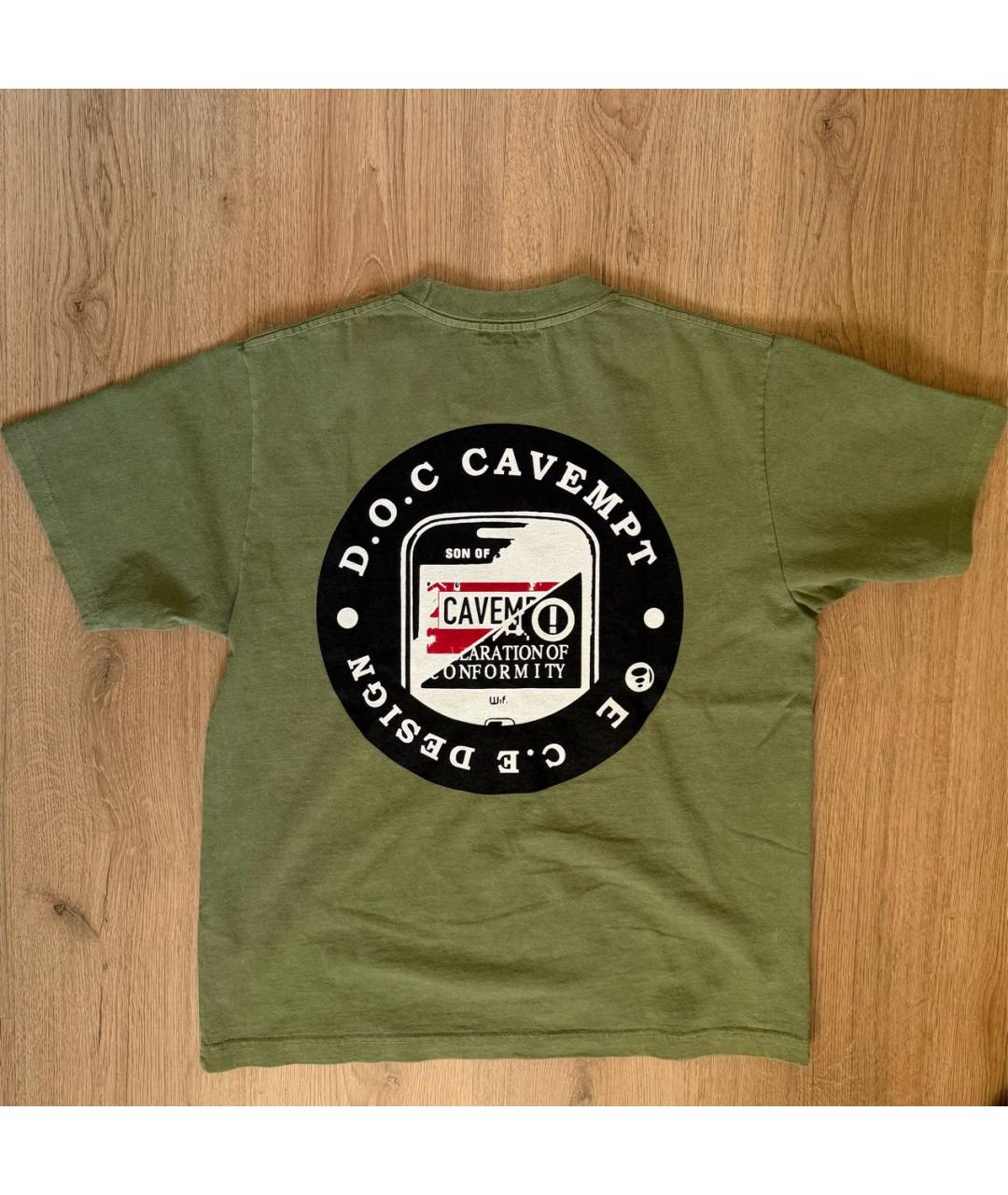 CAV EMPT Зеленая хлопковая футболка, фото 2