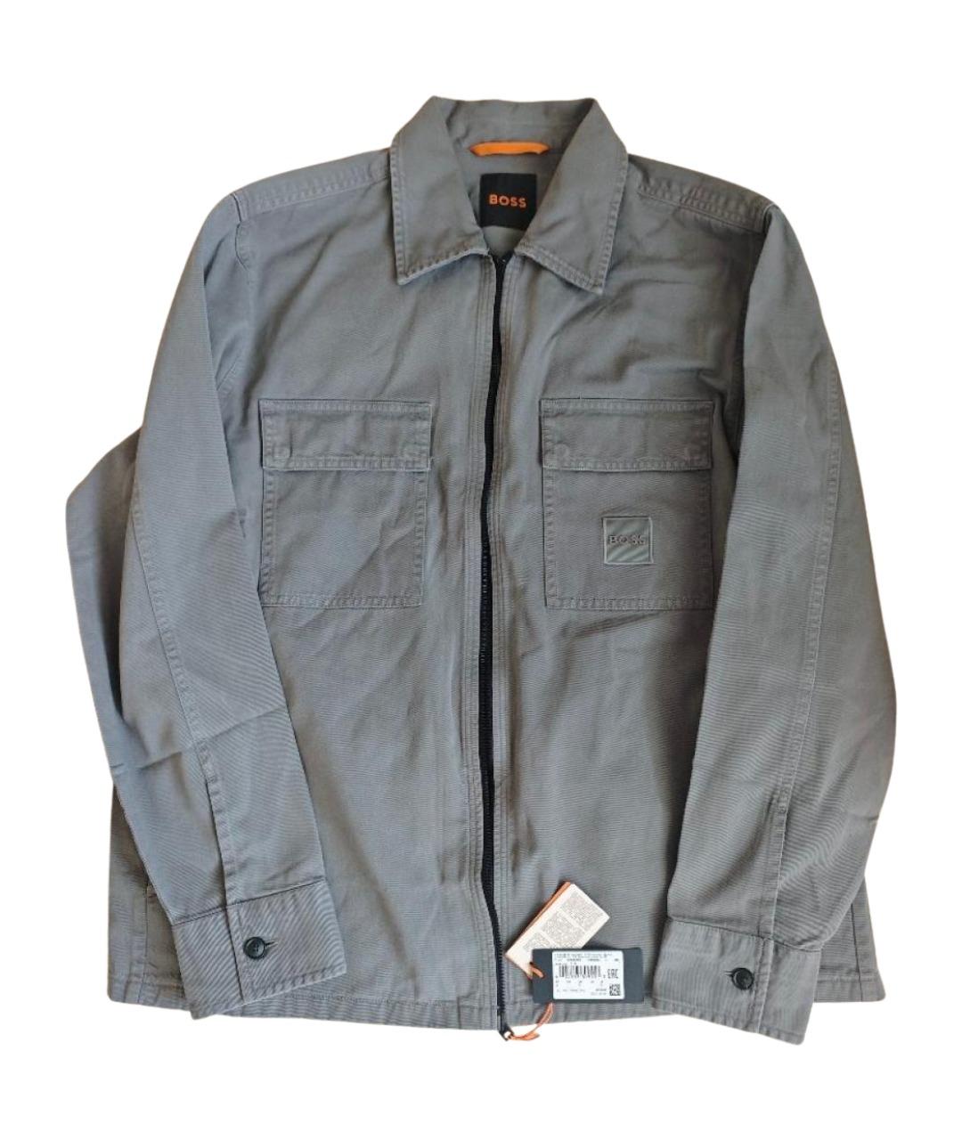 HUGO BOSS Серая хлопковая куртка, фото 1
