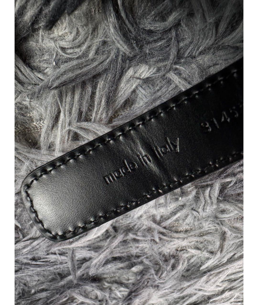 SAINT LAURENT Черный кожаный ремень, фото 6