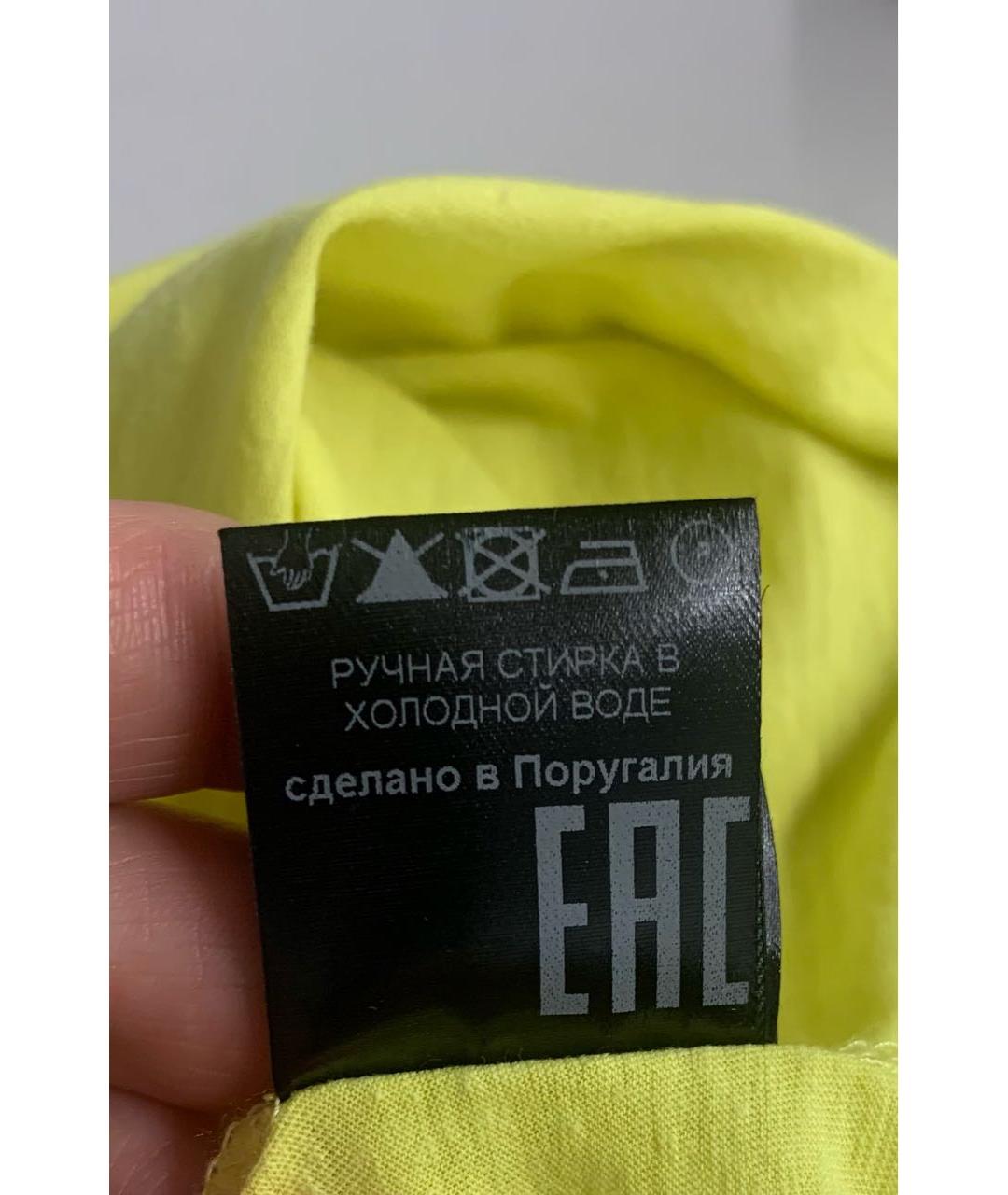 ISABEL MARANT Желтая хлопковая футболка, фото 6