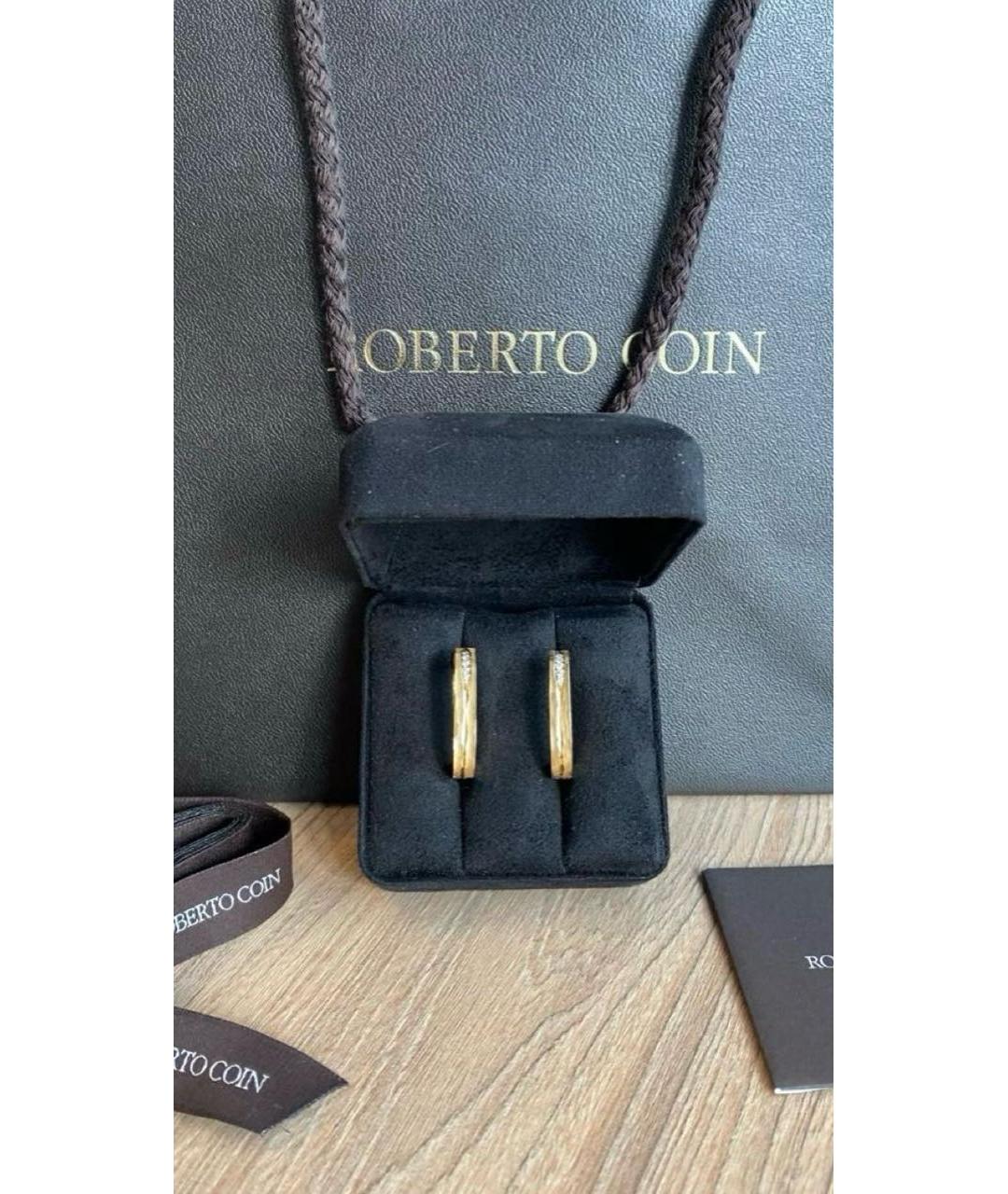 ROBERTO COIN Золотые серьги из желтого золота, фото 7