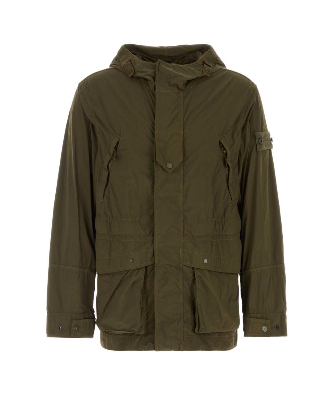 STONE ISLAND Зеленая нейлоновая парка, фото 1