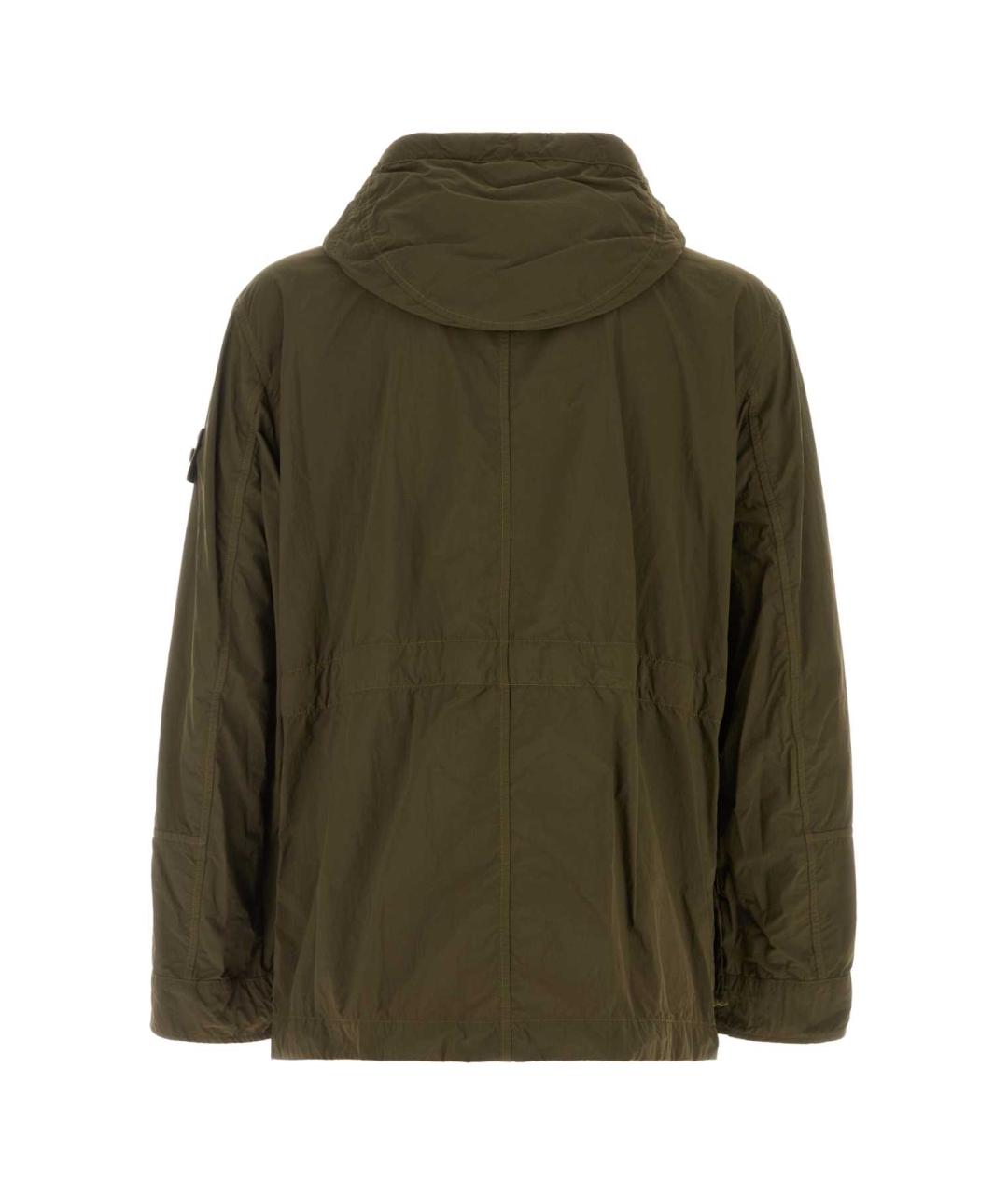STONE ISLAND Зеленая нейлоновая парка, фото 2