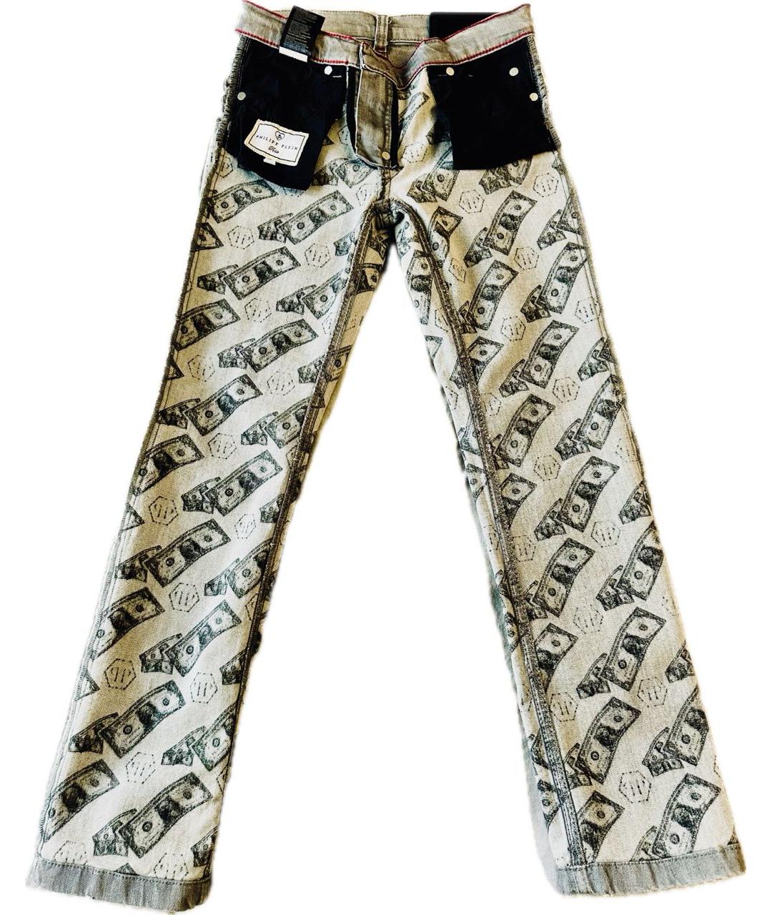 PHILIPP PLEIN Серые хлопковые детские джинсы, фото 8