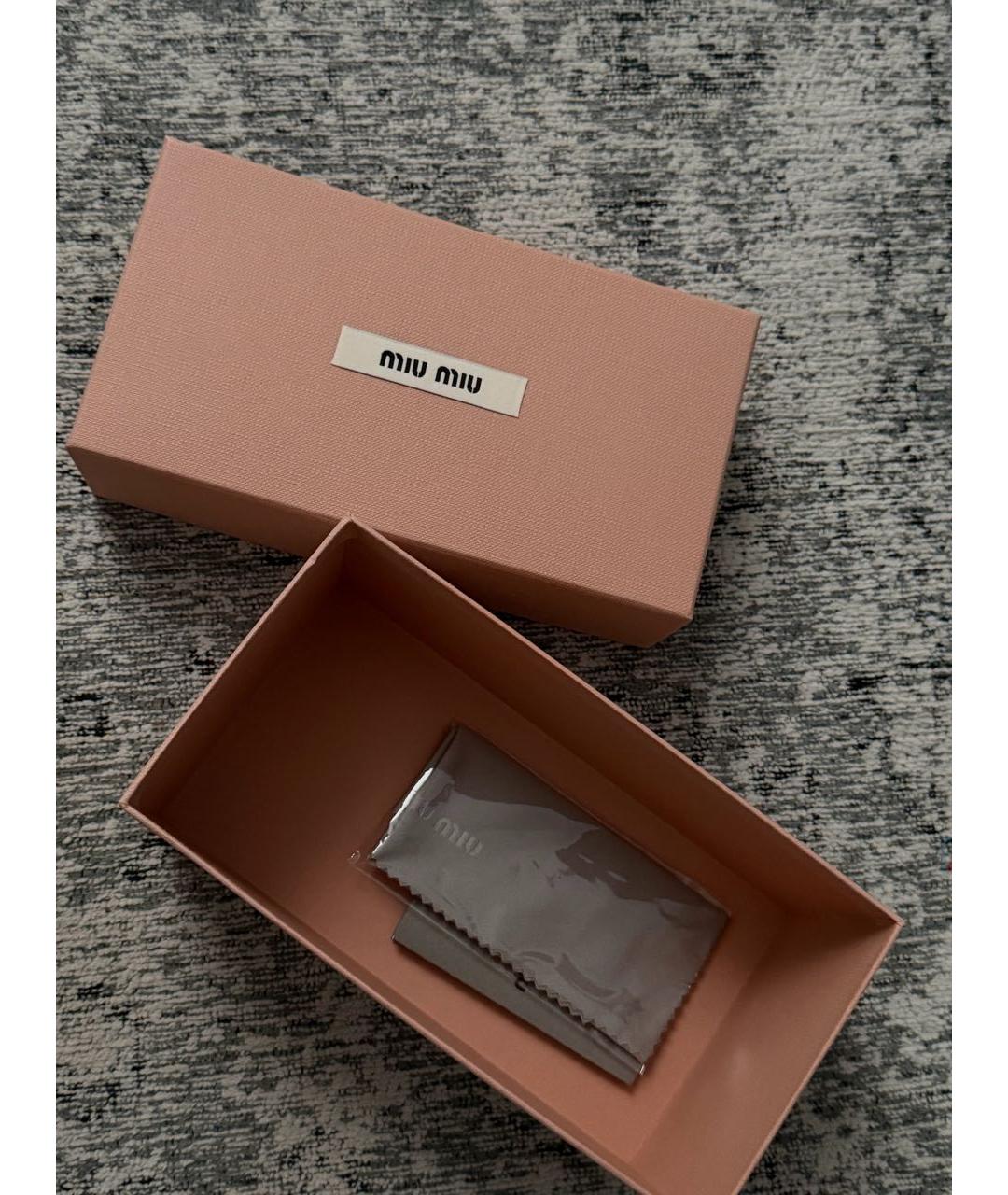 MIU MIU Бордовые пластиковые солнцезащитные очки, фото 4