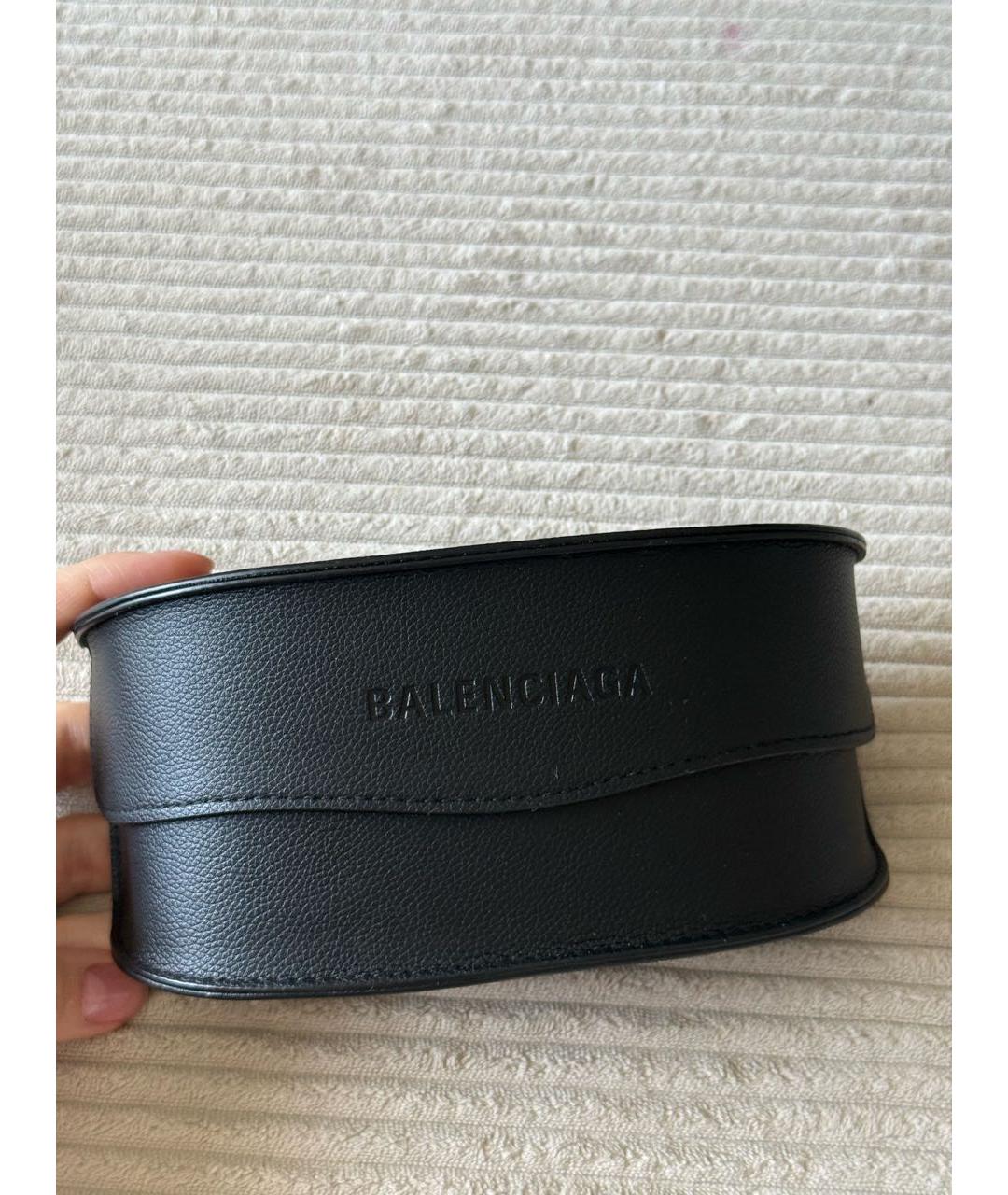 BALENCIAGA Черные пластиковые солнцезащитные очки, фото 7