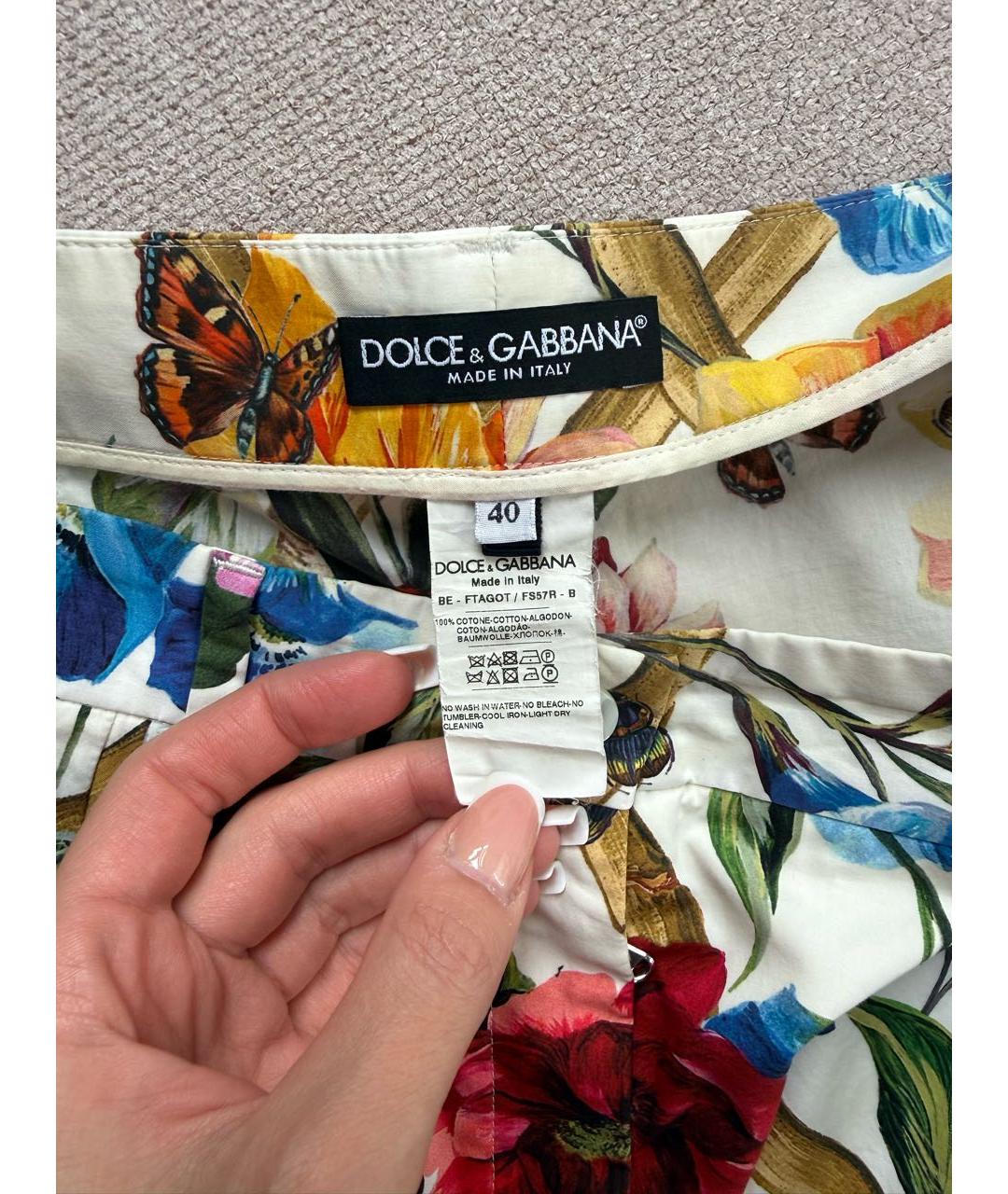 DOLCE&GABBANA Мульти хлопковый корсет, фото 3