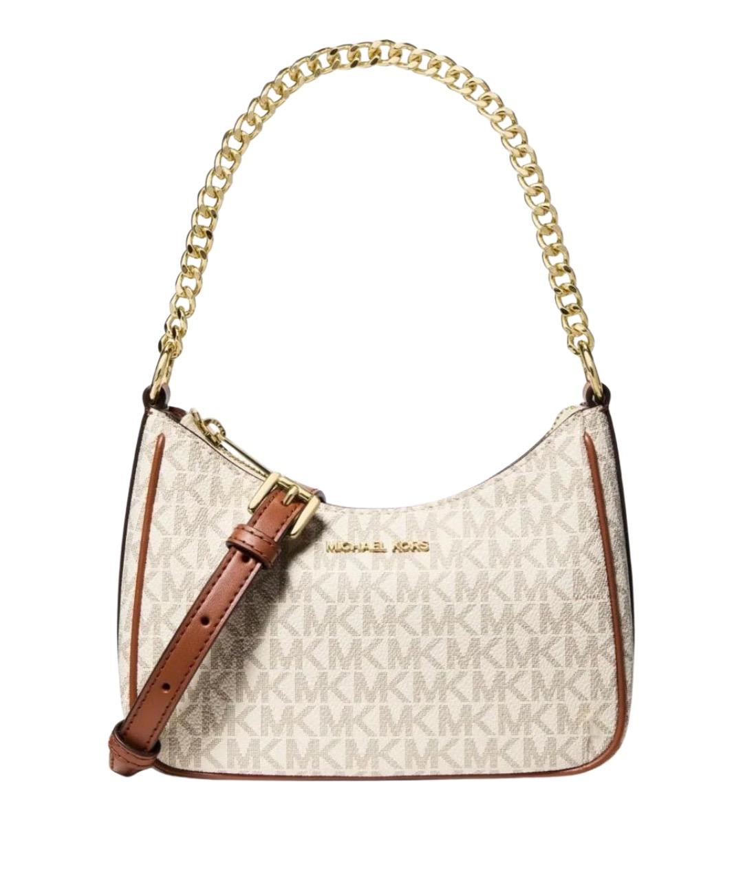 MICHAEL KORS Бежевая канва сумка через плечо, фото 1