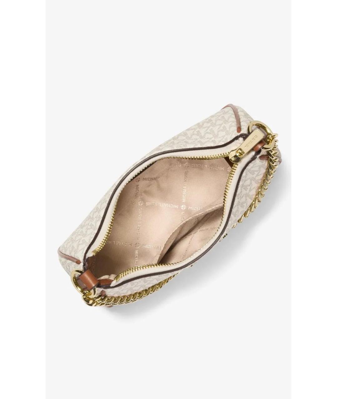 MICHAEL KORS Бежевая канва сумка через плечо, фото 4