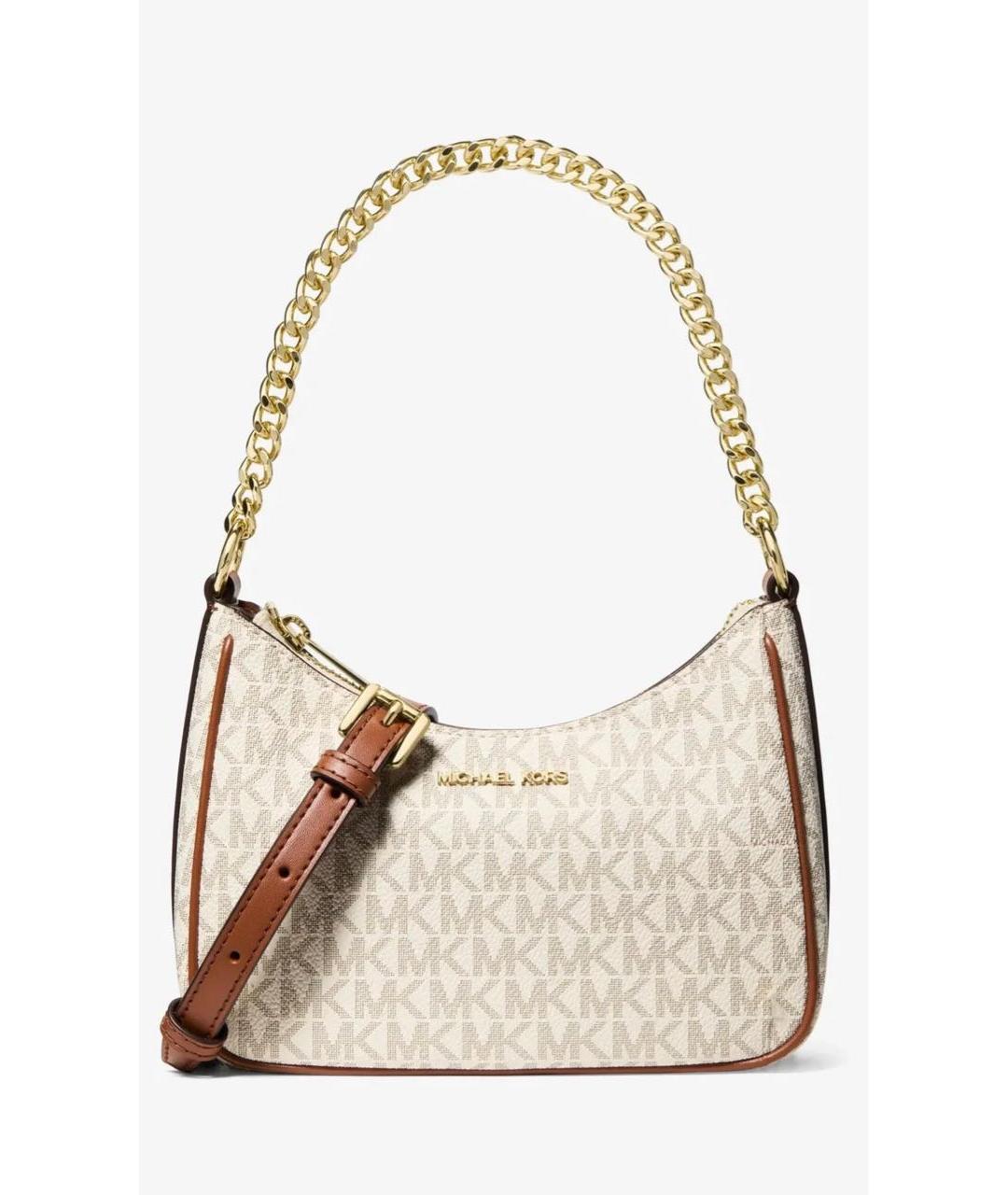 MICHAEL KORS Бежевая канва сумка через плечо, фото 9