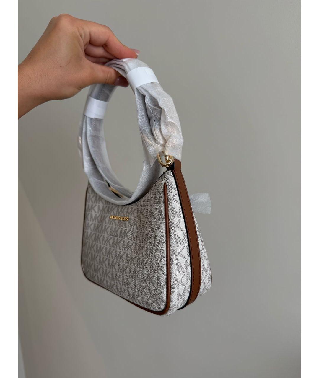 MICHAEL KORS Бежевая канва сумка через плечо, фото 2