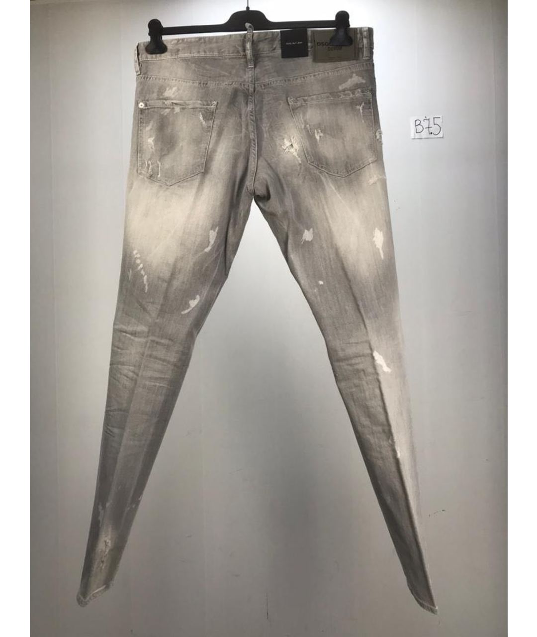 DSQUARED2 Серые хлопковые прямые джинсы, фото 2
