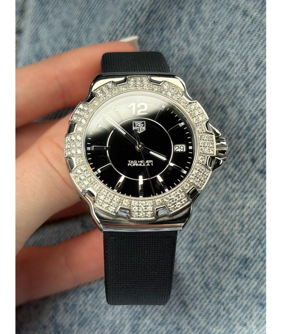 TAG HEUER Черные часы, фото 4