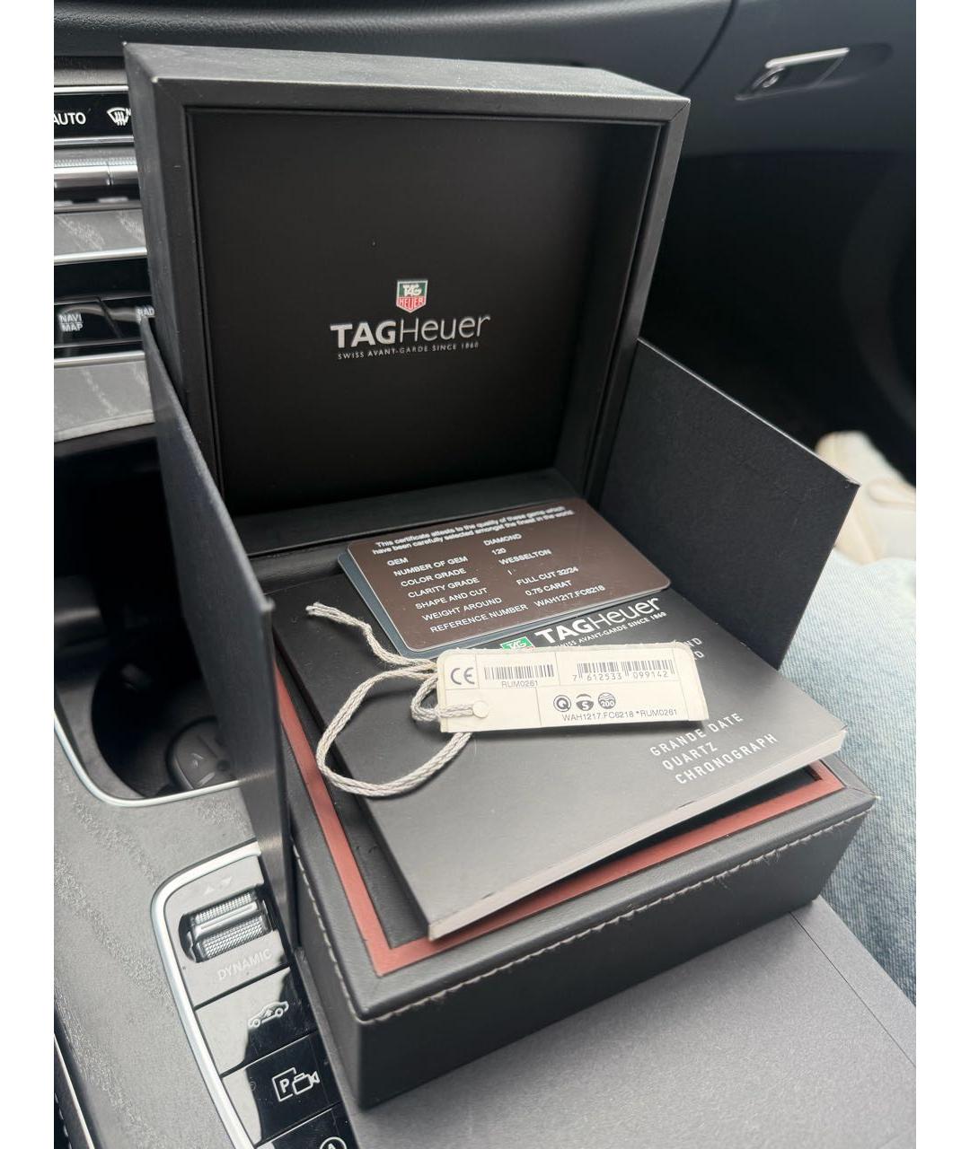 TAG HEUER Черные часы, фото 8