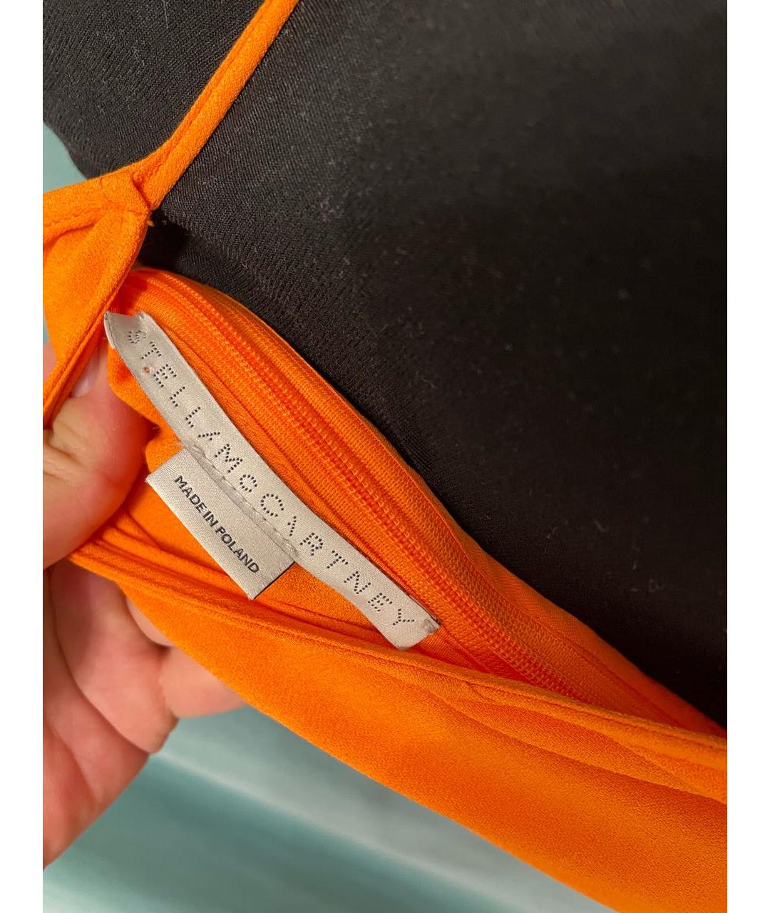 STELLA MCCARTNEY Оранжевое вискозное повседневное платье, фото 5