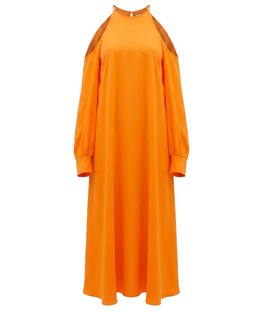 STELLA MCCARTNEY Оранжевое вискозное повседневное платье, фото 1