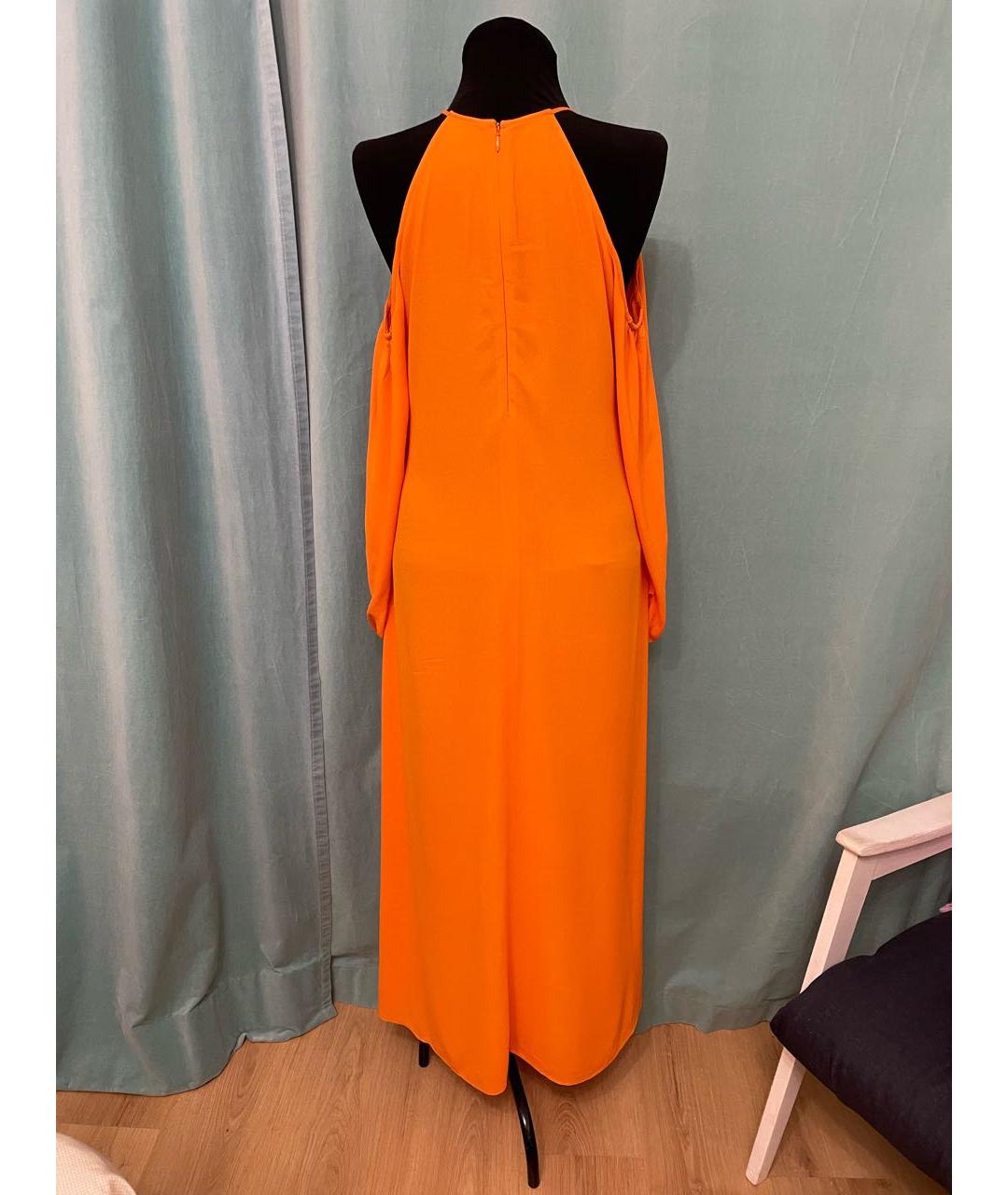 STELLA MCCARTNEY Оранжевое вискозное повседневное платье, фото 3