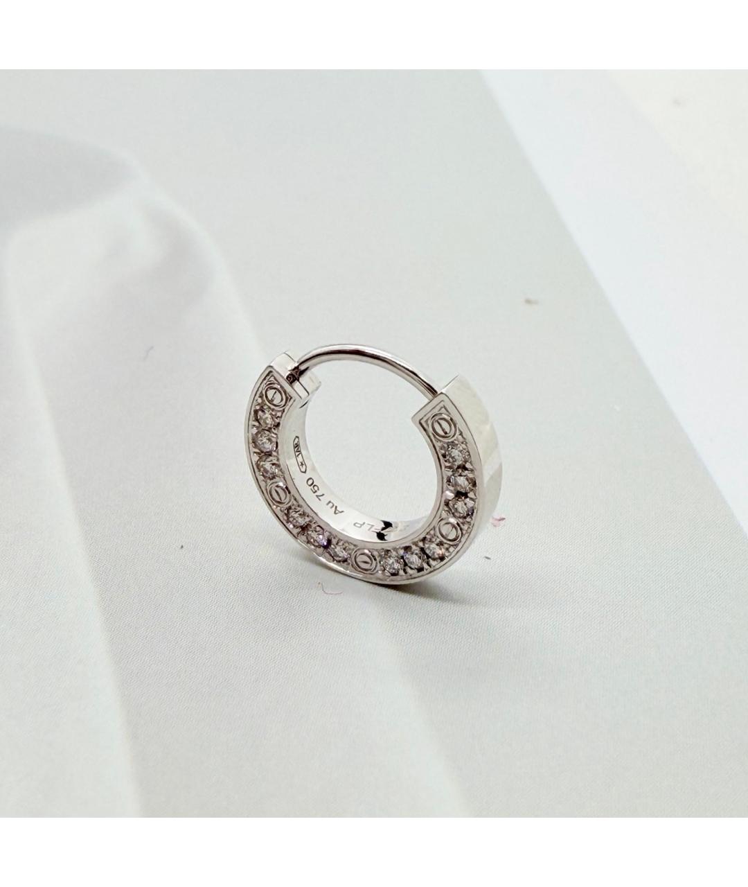 CARTIER Серебряные серьги из белого золота, фото 9