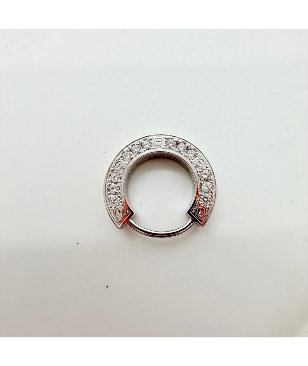 CARTIER Серебряные серьги из белого золота, фото 7
