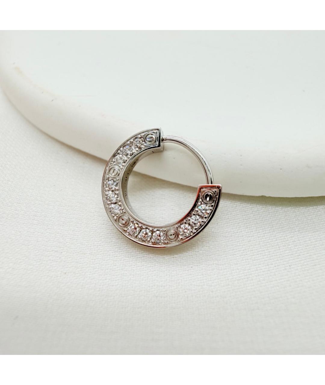 CARTIER Серебряные серьги из белого золота, фото 8