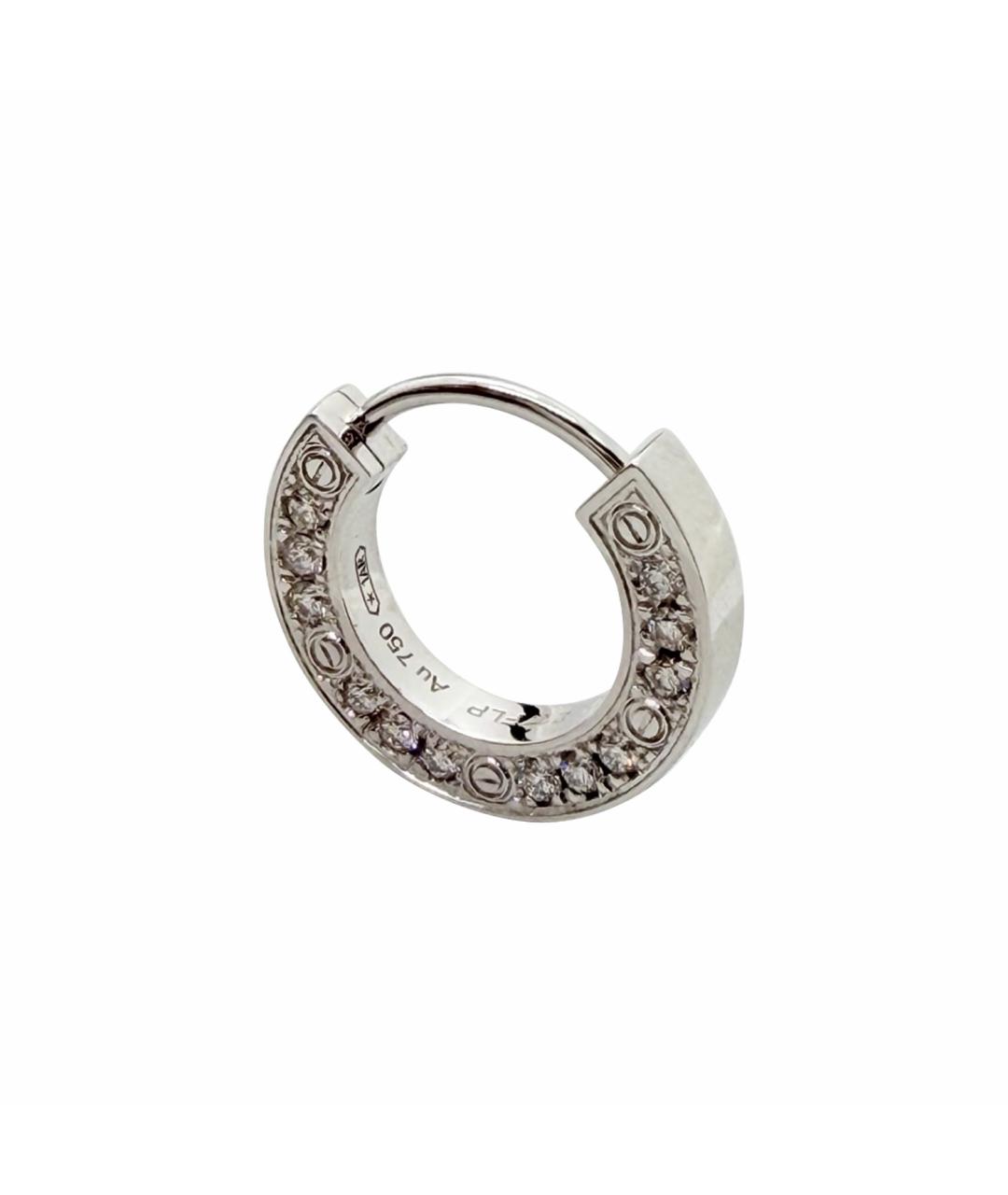 CARTIER Серебряные серьги из белого золота, фото 1