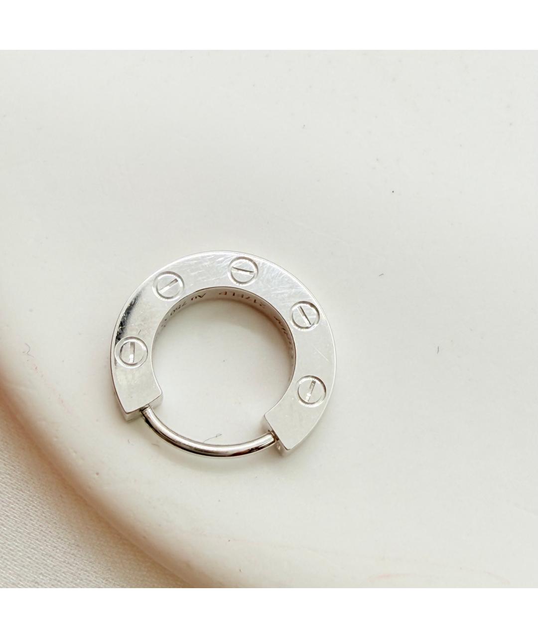 CARTIER Серебряные серьги из белого золота, фото 5