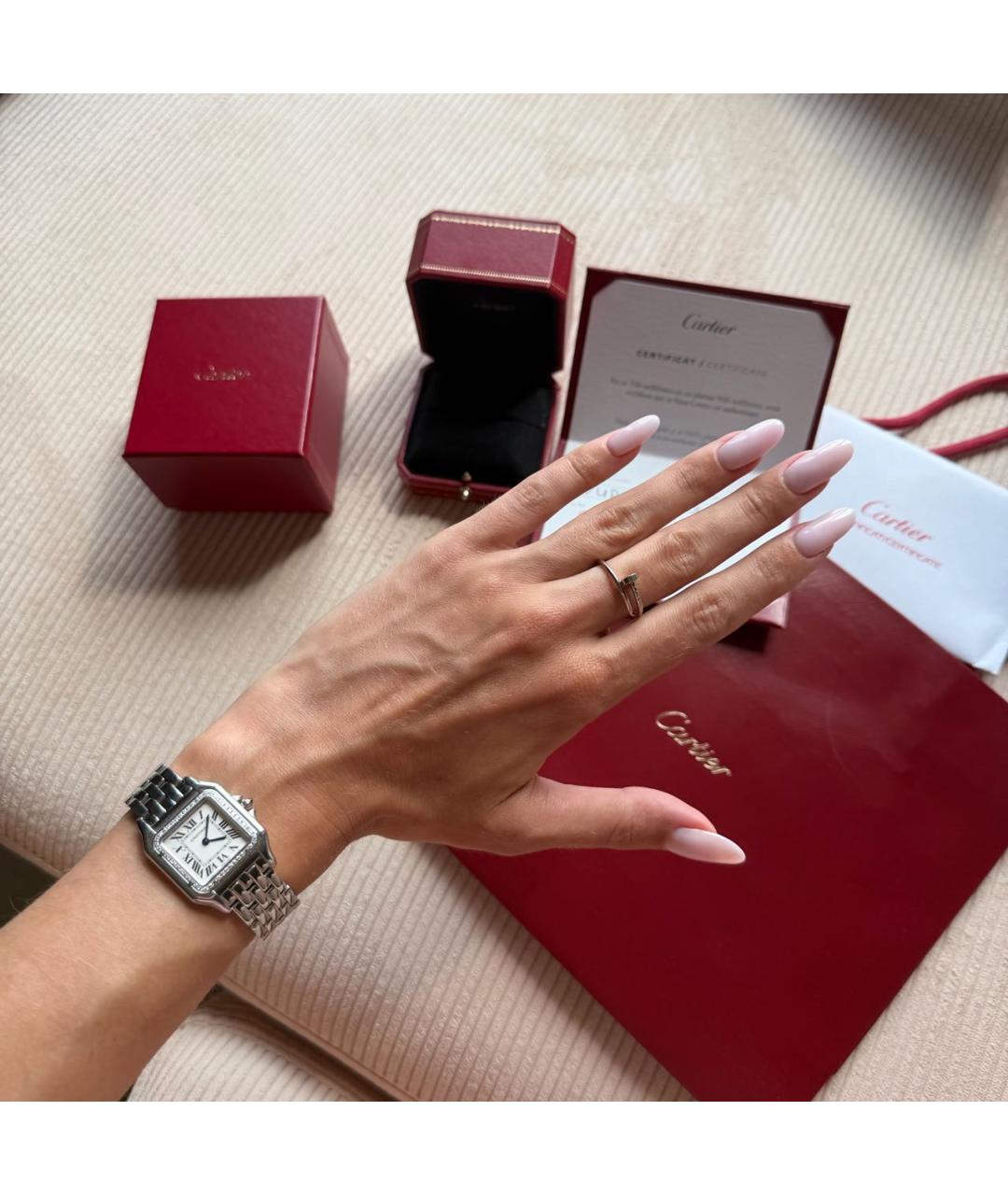 CARTIER Белое кольцо из белого золота, фото 2