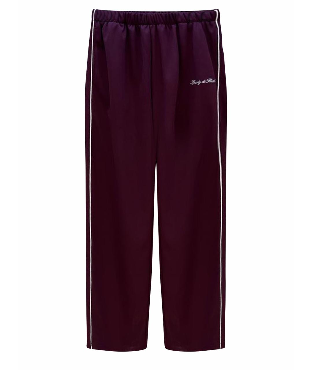 SPORTY AND RICH Бордовые спортивные брюки и шорты, фото 1