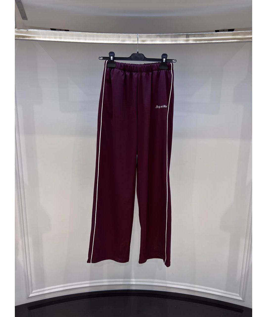 SPORTY AND RICH Бордовые спортивные брюки и шорты, фото 3