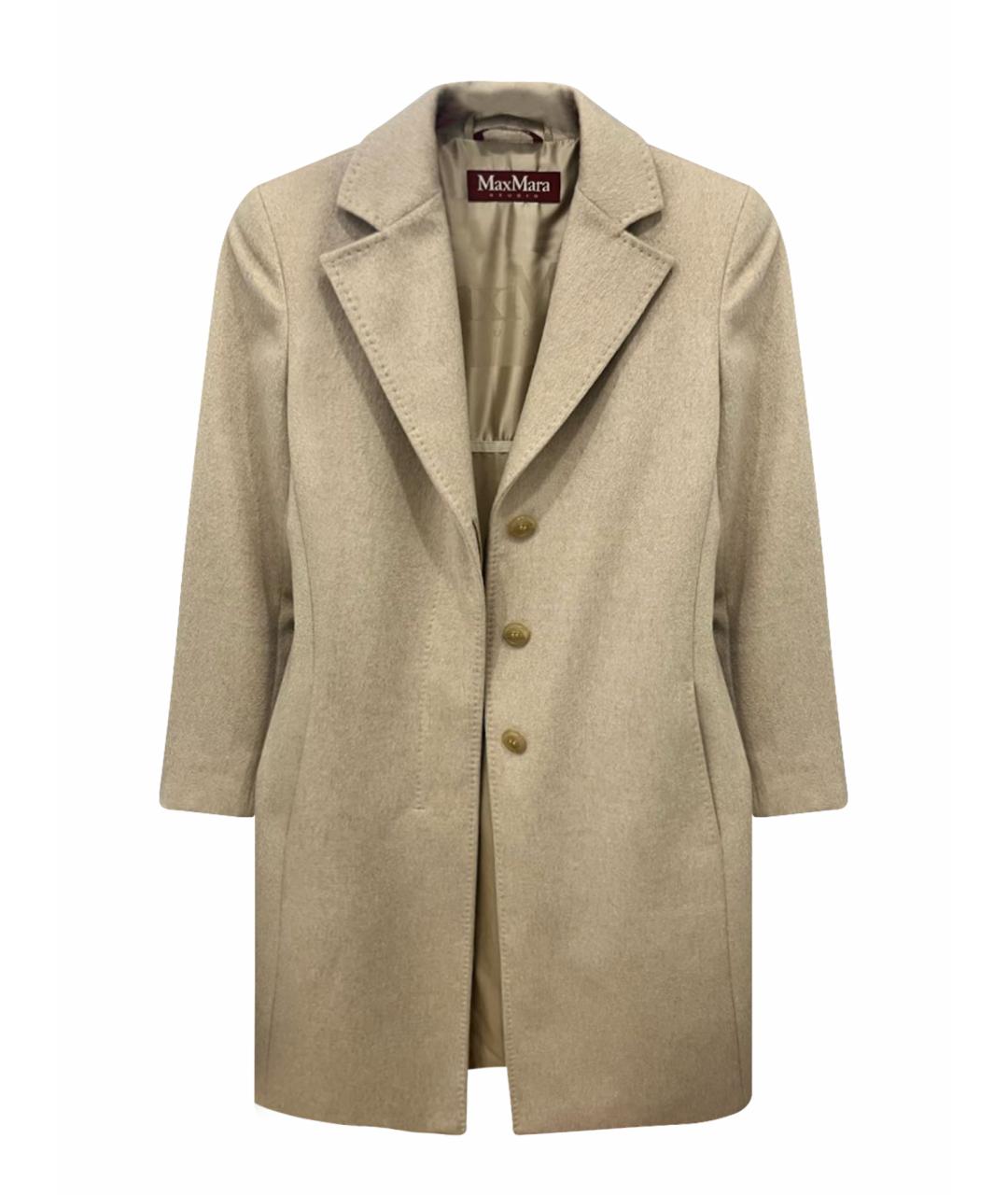 MAX MARA STUDIO Бежевое кашемировое пальто, фото 1