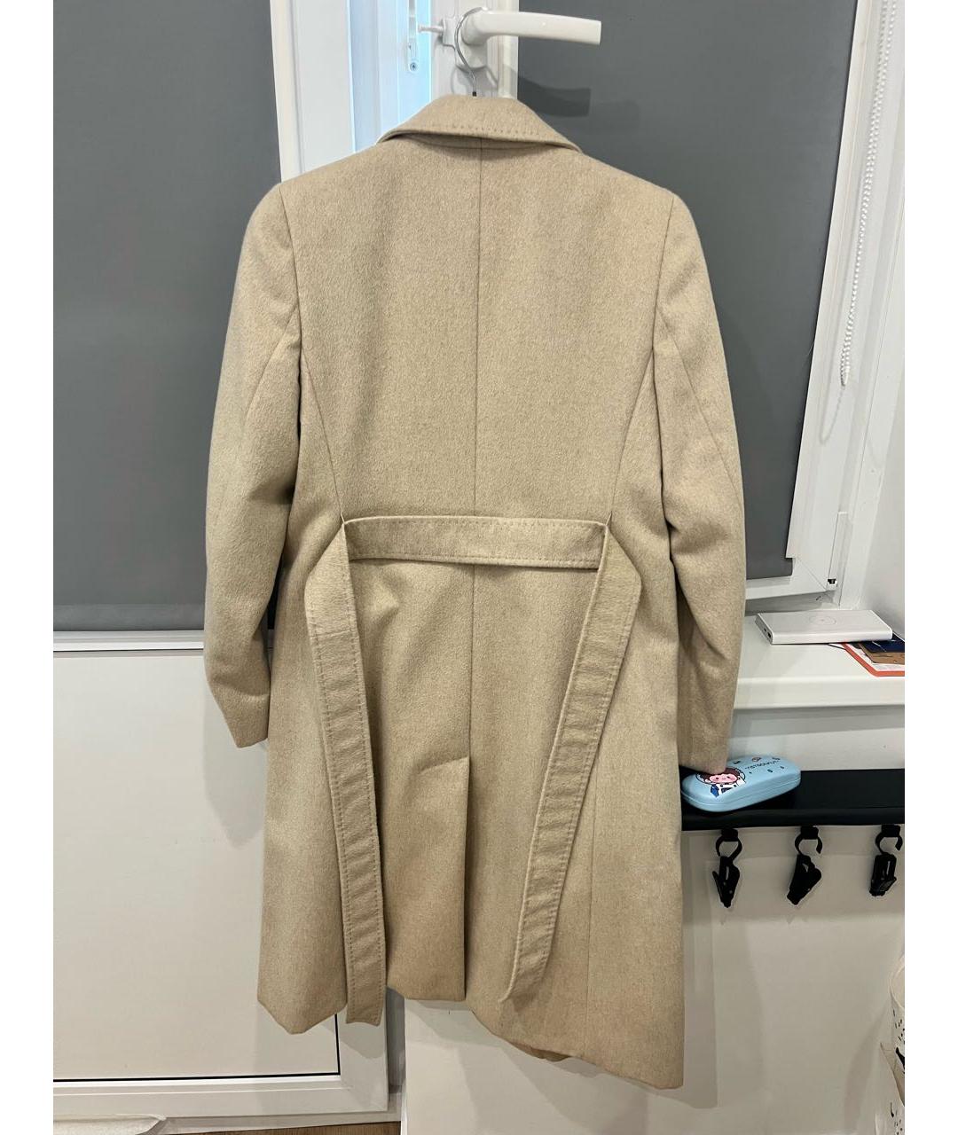 MAX MARA STUDIO Бежевое кашемировое пальто, фото 2