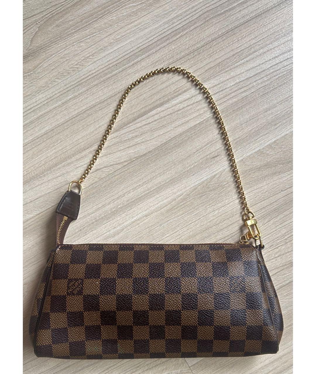 LOUIS VUITTON Коричневая канва сумка через плечо, фото 2