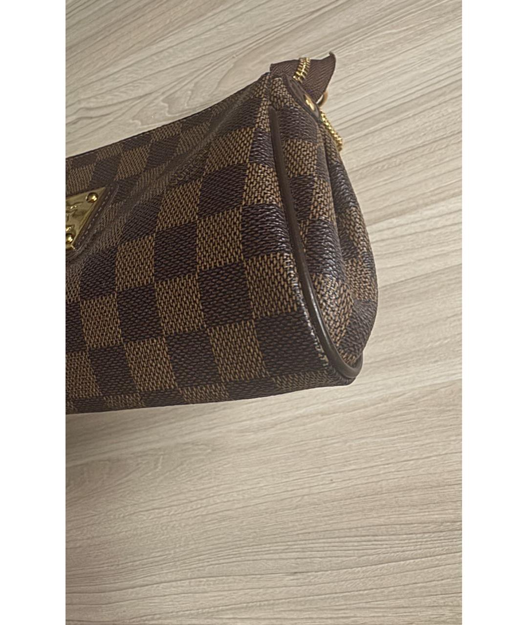 LOUIS VUITTON Коричневая канва сумка через плечо, фото 5