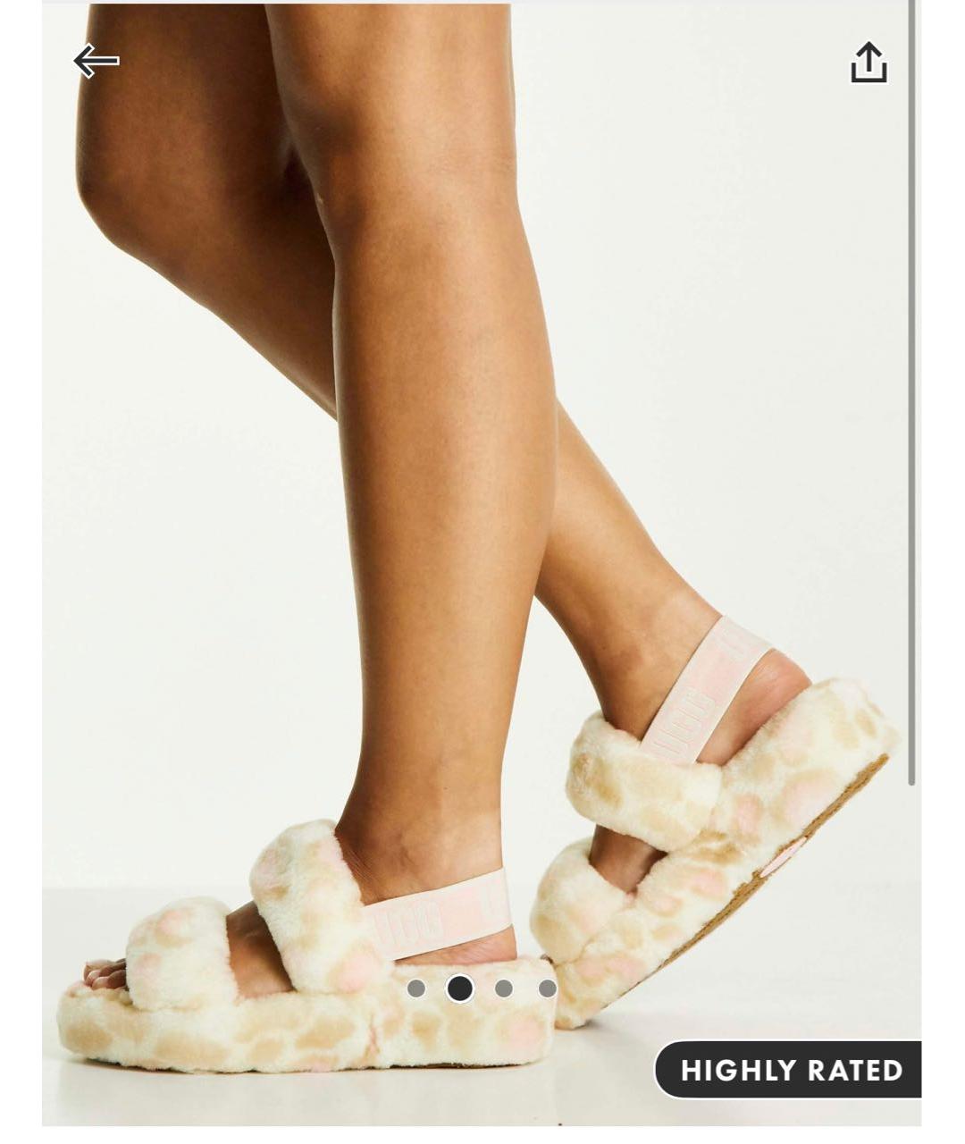 UGG Розовые сандалии, фото 6